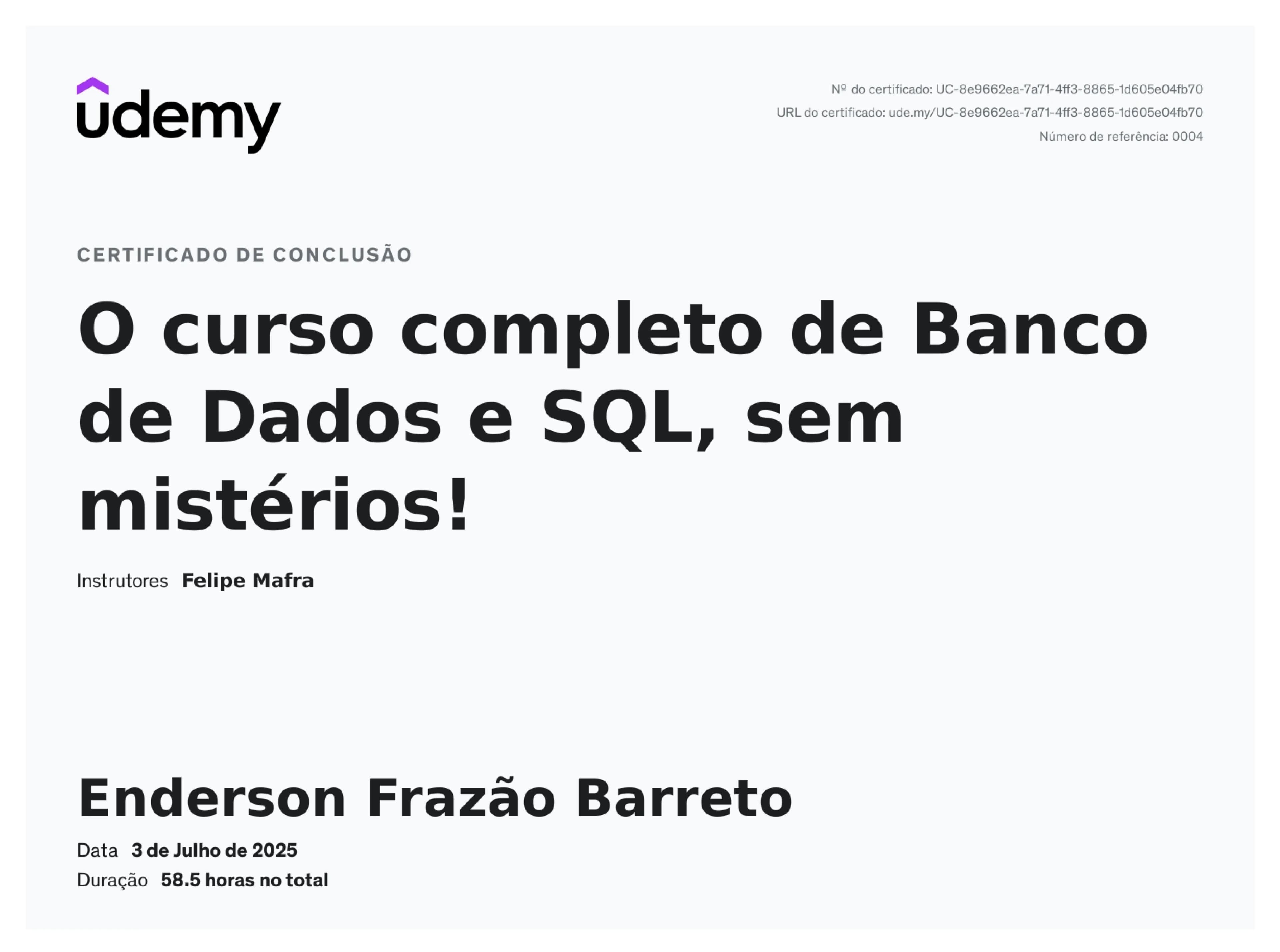 Banco de Dados e SQL